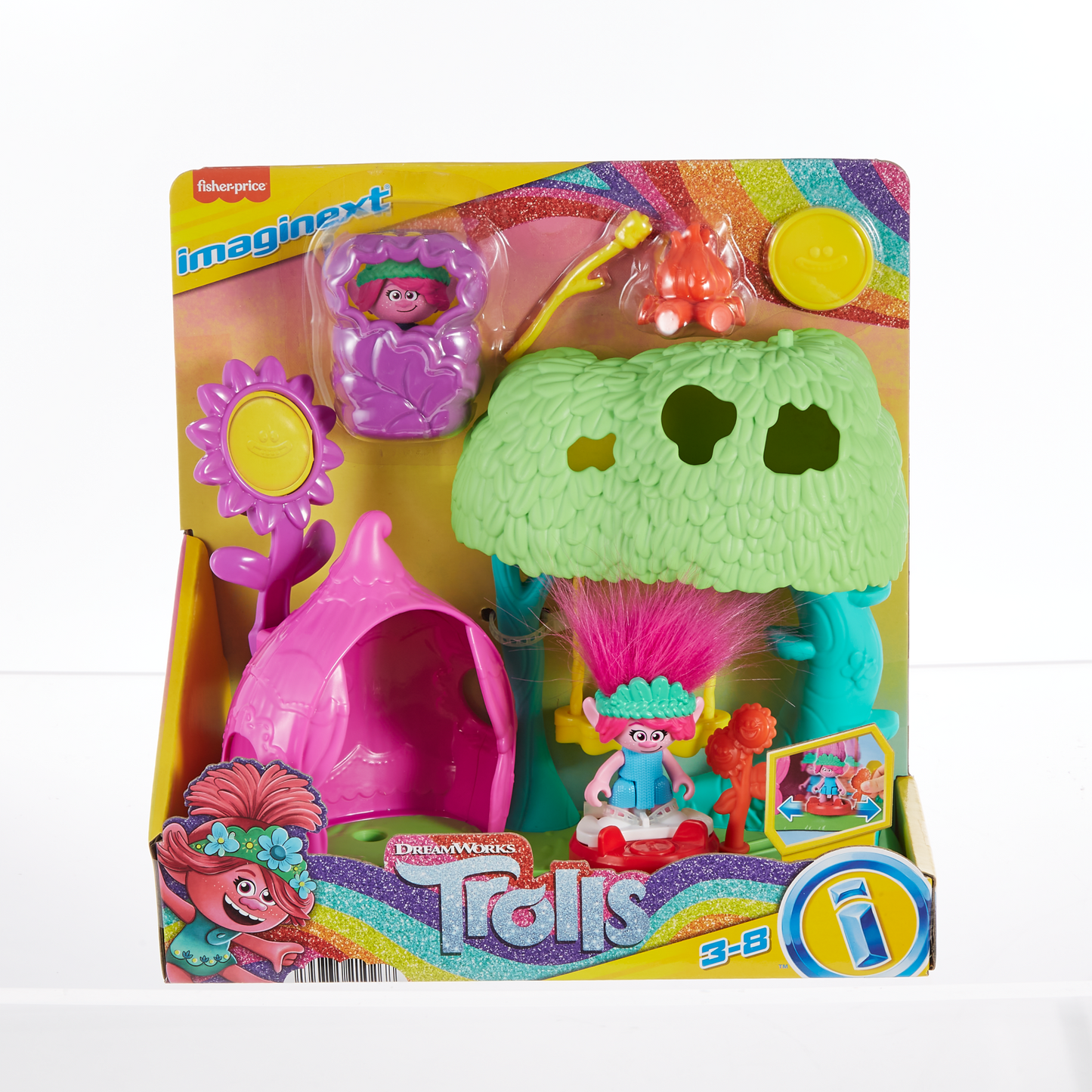 Imaginext Dreamworks Trolls Coffret Camping Fleurs Souriantes