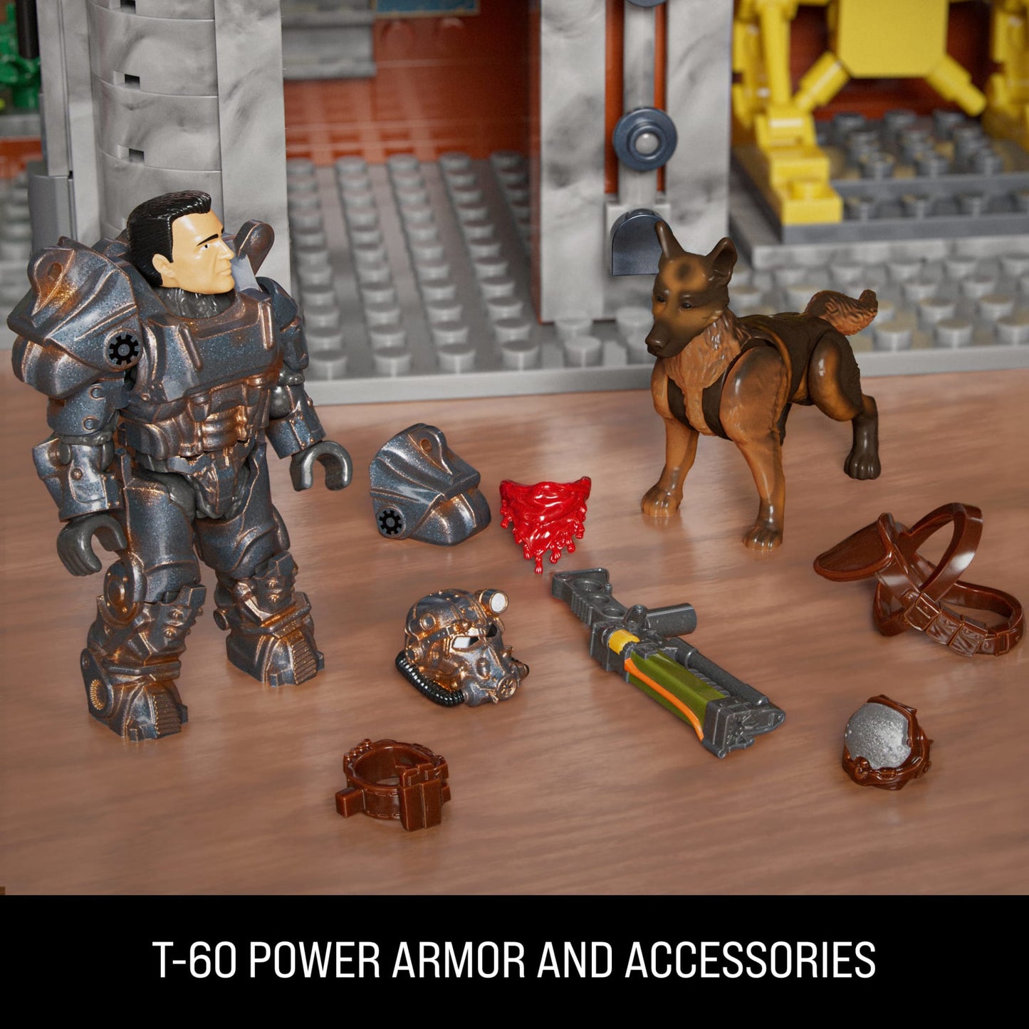 MEGA Fallout Red Rocket Building Toy Kit With 2 Action Figures (824 Pieces) For Collectors