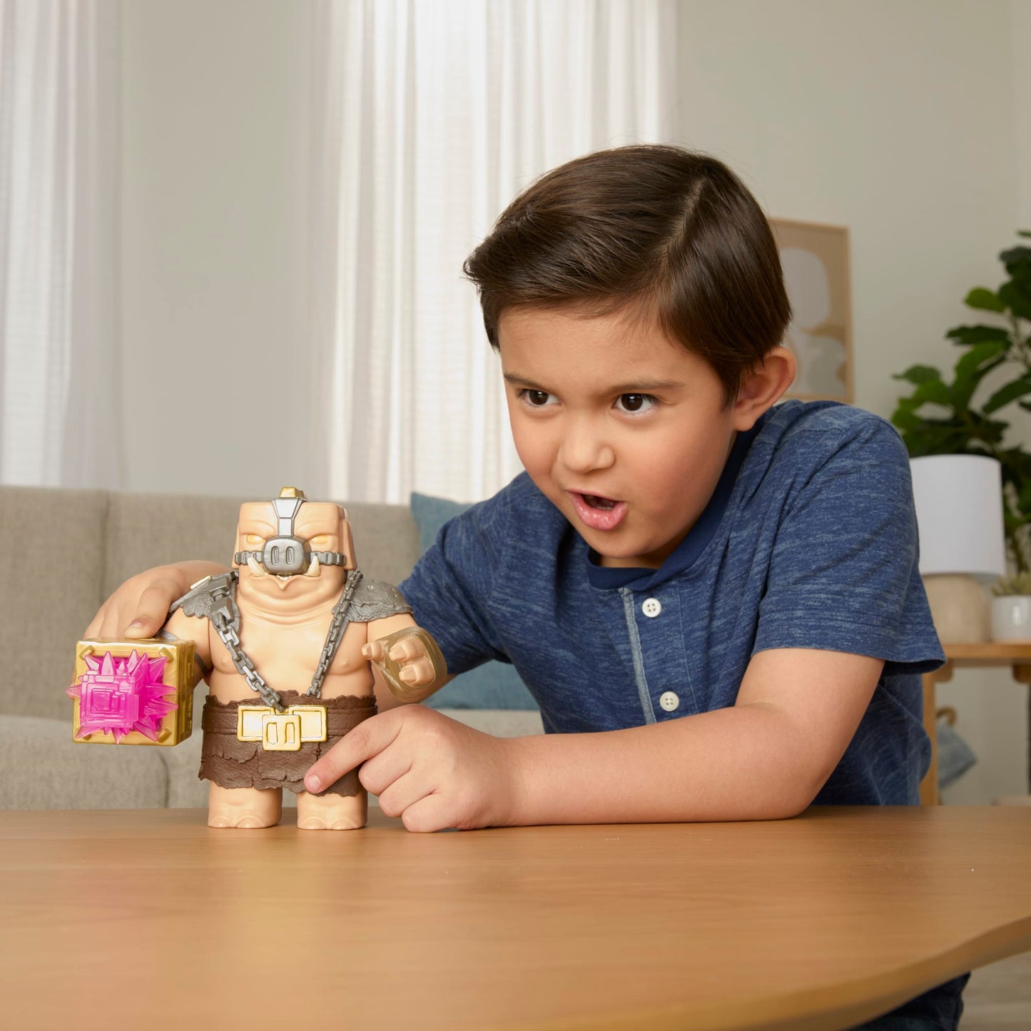 Minecraft Battle Mode Great Hog Large Action Figure, Lights & Sounds, inspired By A Minecraft Movie