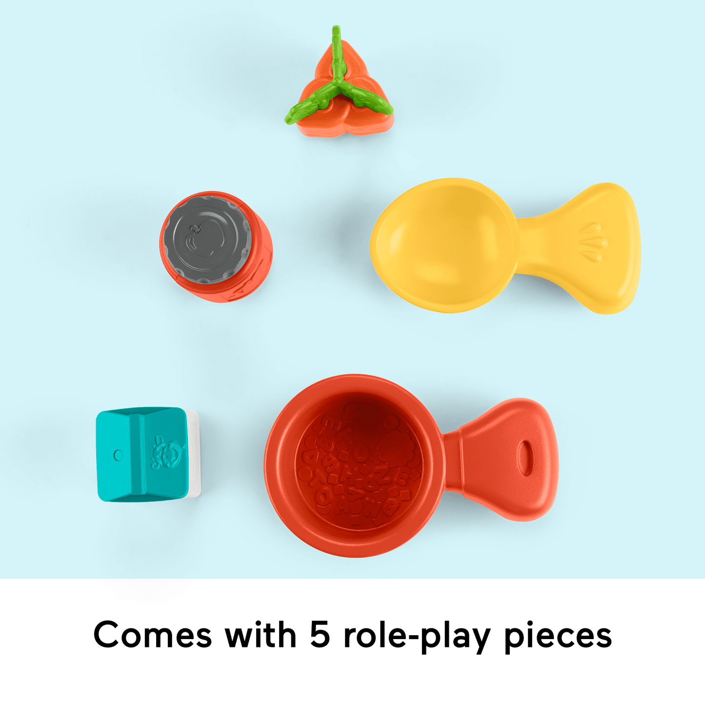Fisher-Price Laugh & Learn Learning Kitchen Toddler Playset With Music Lights & 5 Play Pieces