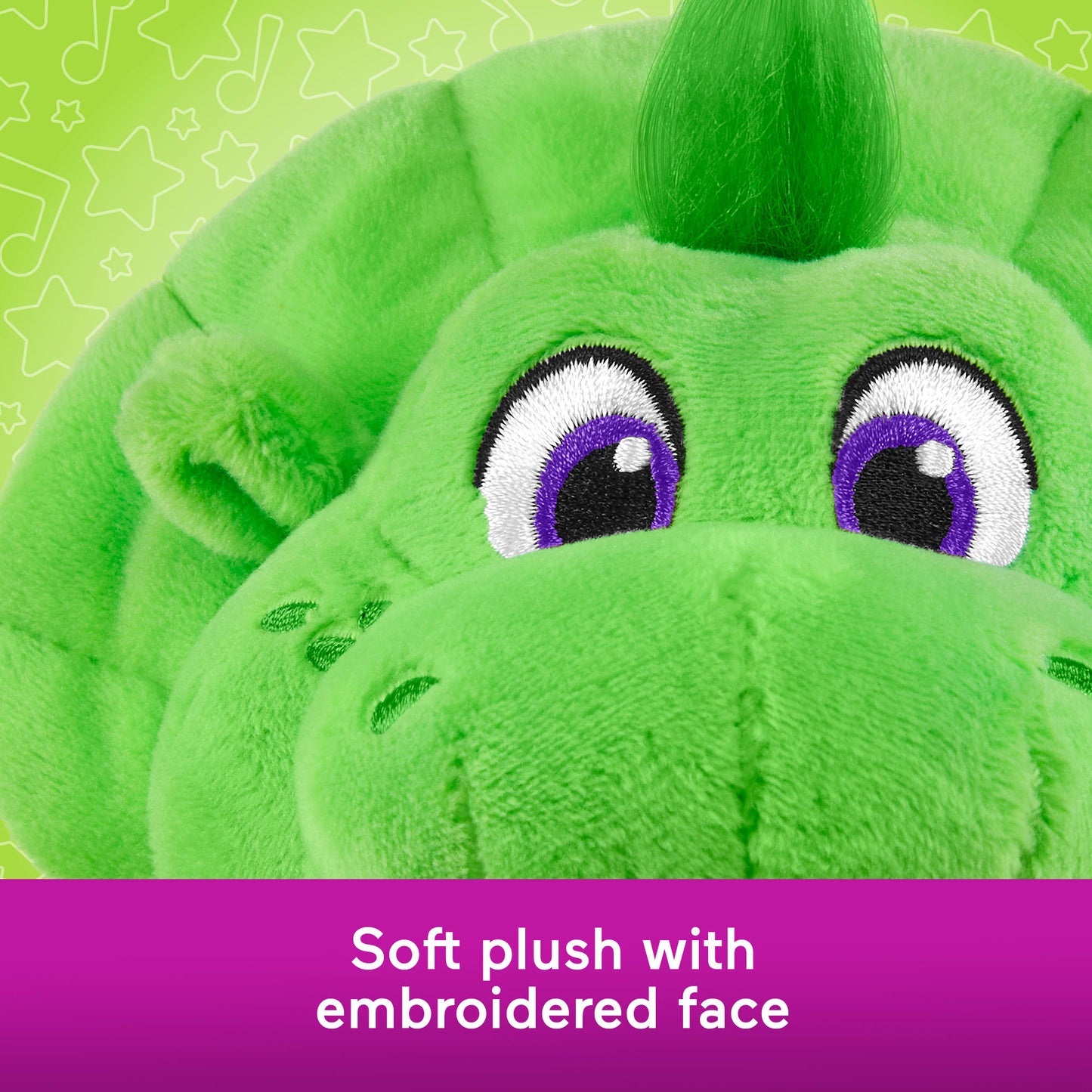 Fisher-Price Barney's World Plush Baby Bop 8-Inch Toy Dinosaur For Toddlers & Preschool Kids